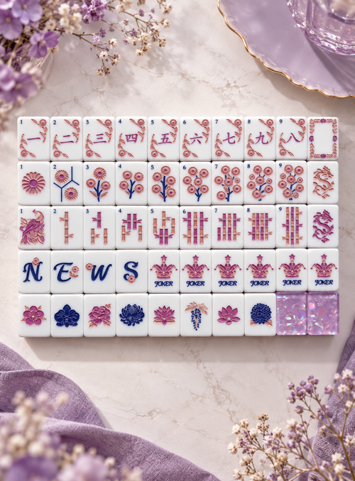 Amethyst Pearl American Mahjong Tiles