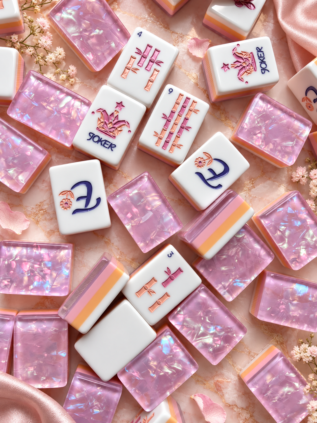 Amethyst Pearl American Mahjong Tiles
