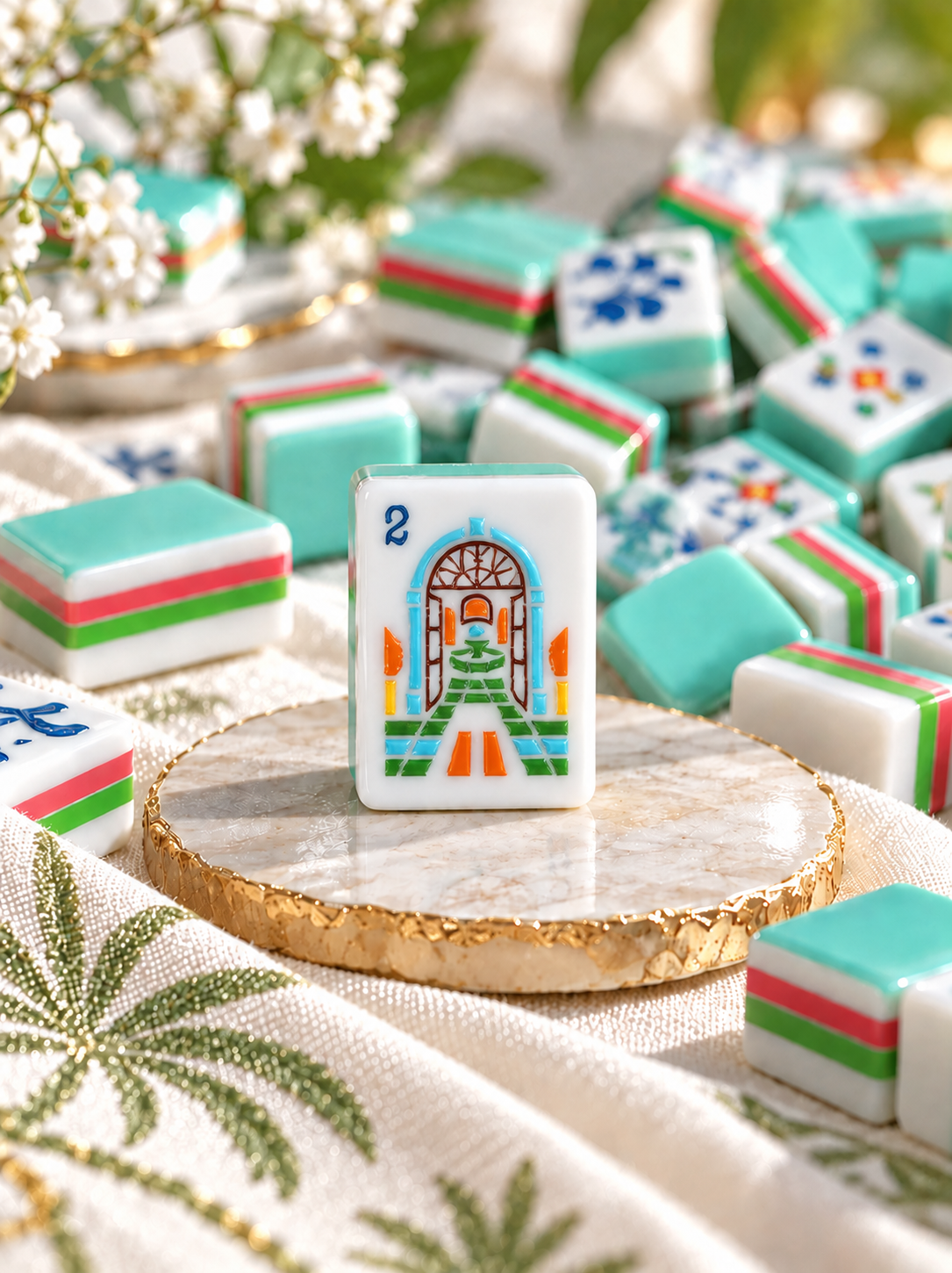 Desert Resort American Mahjong Tiles
