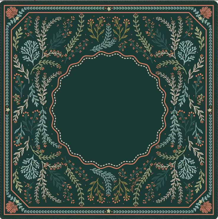 Evergreen Garden Mahjong Mat