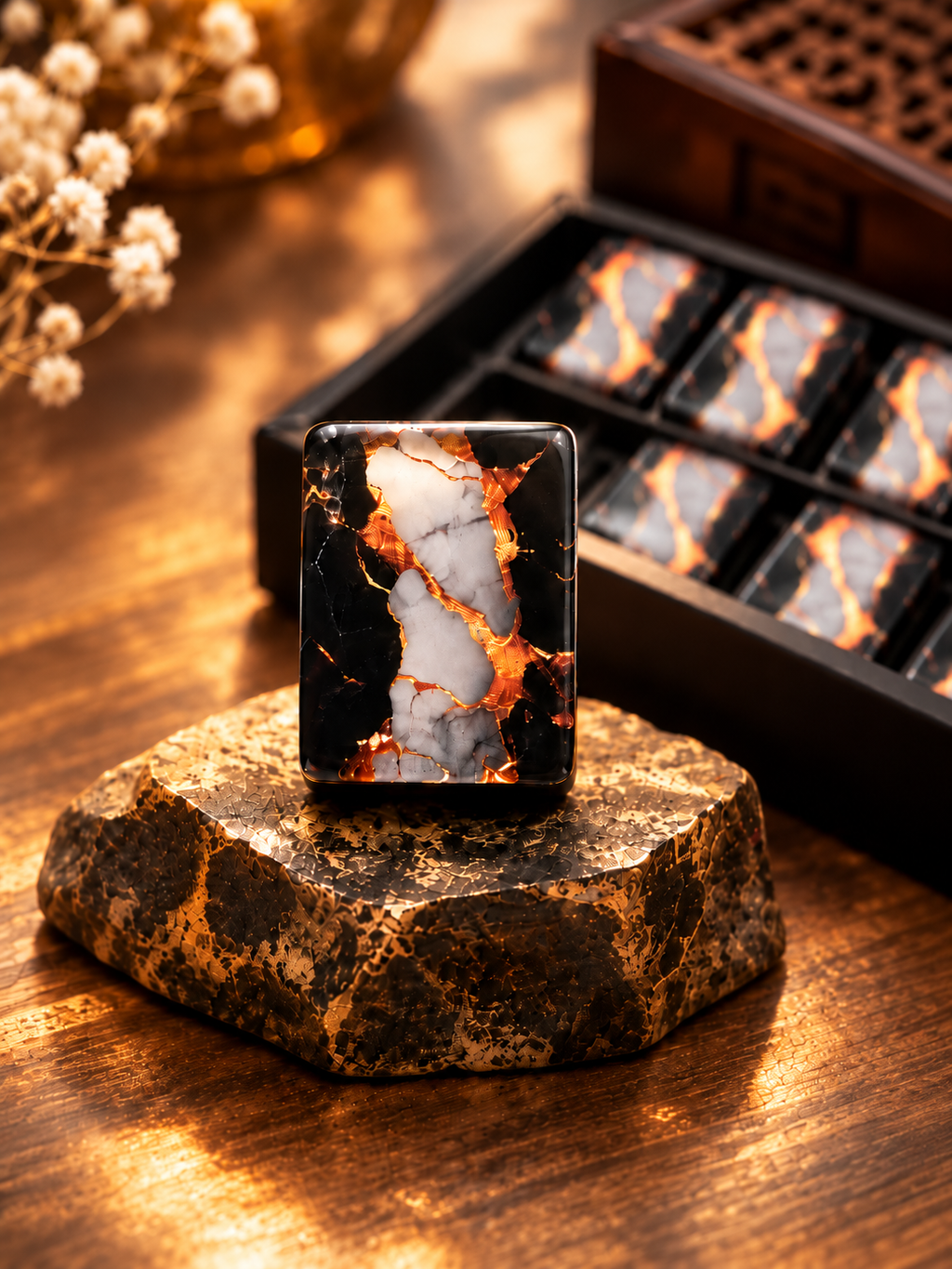 Obsidian Garden American Mahjong Tiles