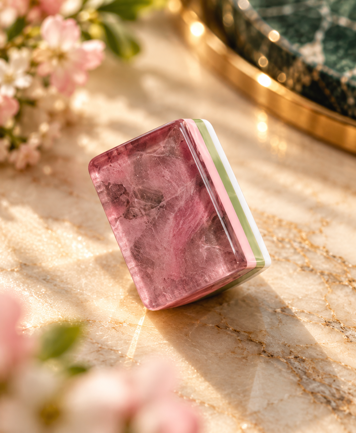Vintage Rose American Mahjong Tiles