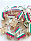 Emerald Rose American Mahjong Tiles