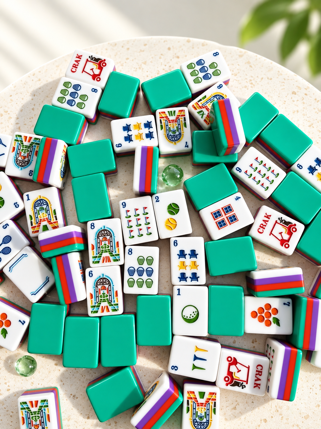 Desert Resort American Mahjong Tiles