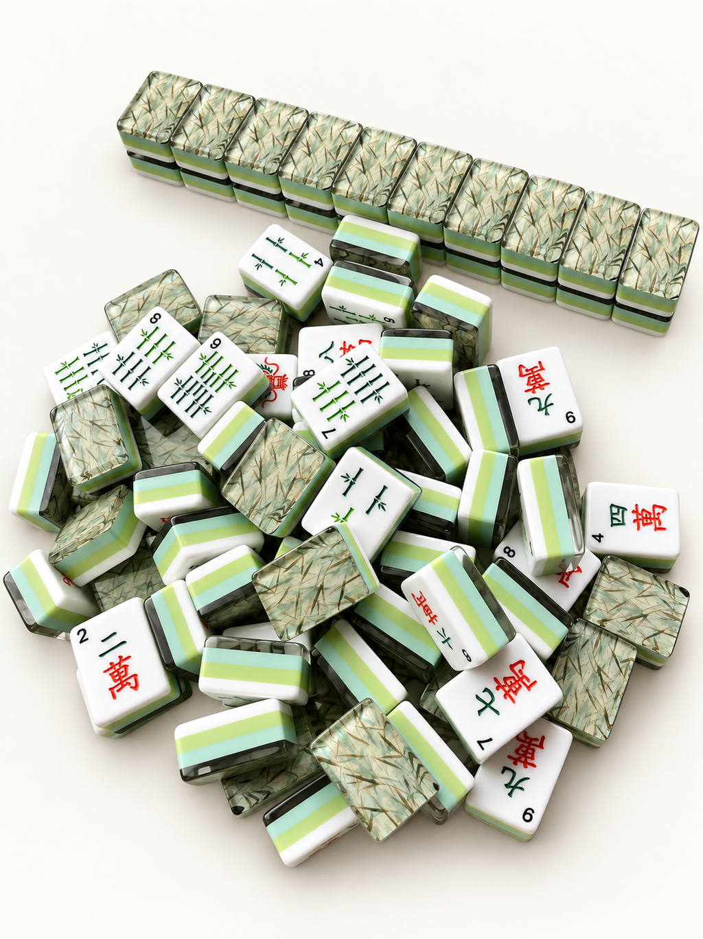 Jade Bamboo American Mahjong Tiles