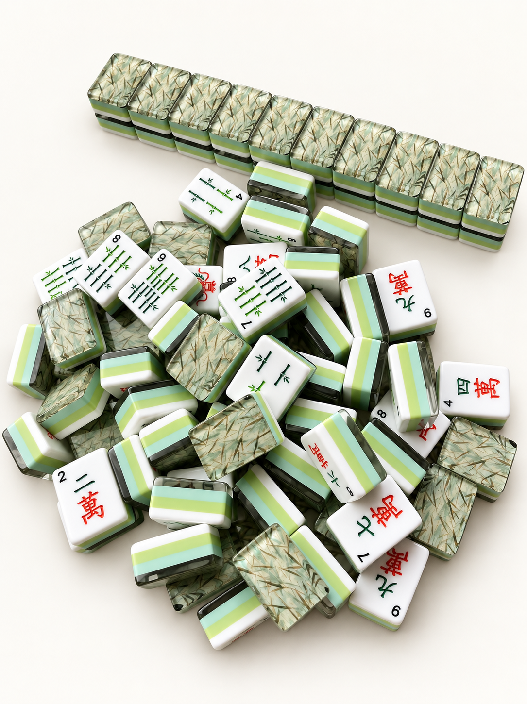 Jade Bamboo American Mahjong Tiles