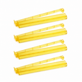 Clear Yellow American Mahjong Racks with Attached Pushers – Set of 4
